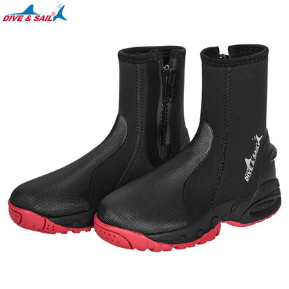 High Top 5mm Neoprene Diving Boots Non-slip Shoes Surf Diving Marine Equipment