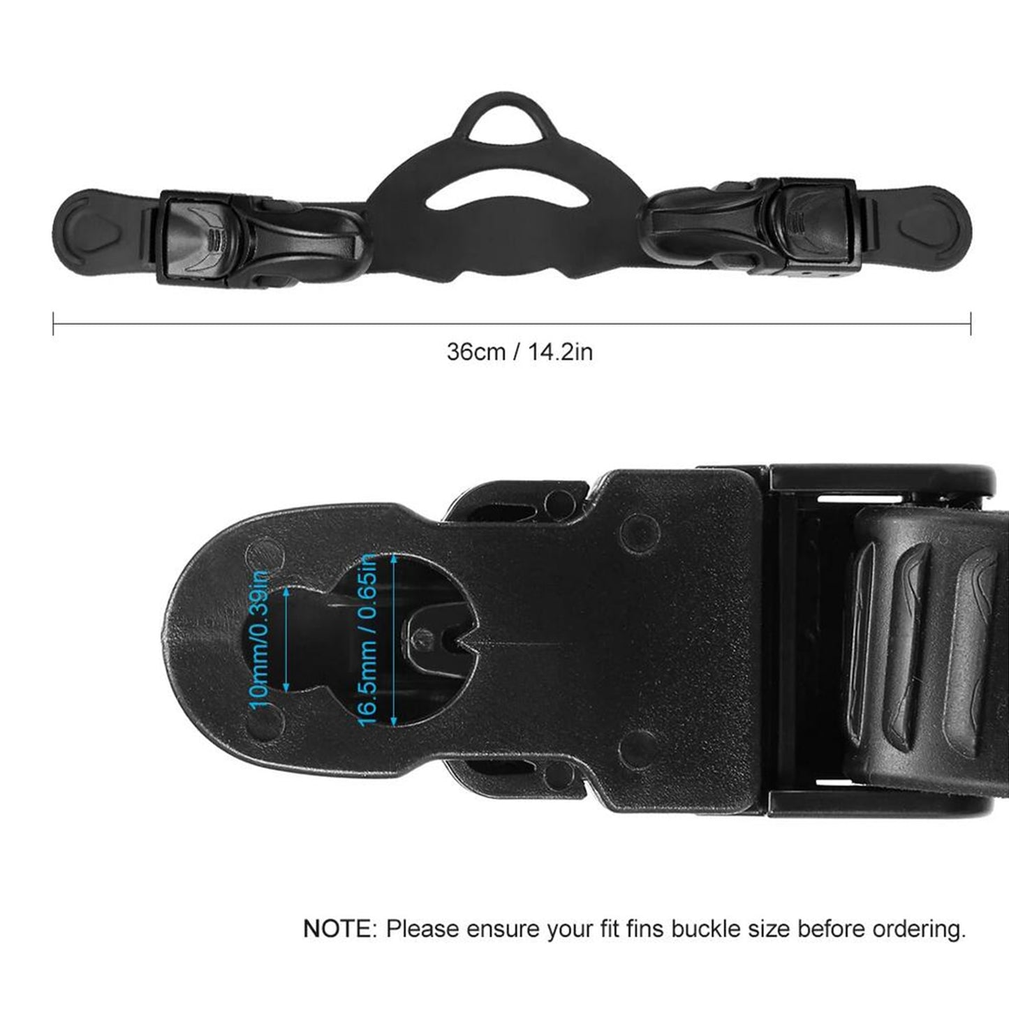 Straps with Adjustable Quick Release Buckle