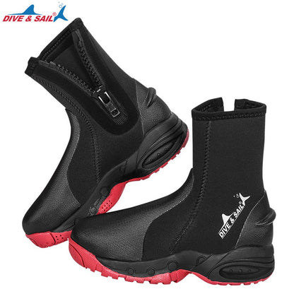 High Top 5mm Neoprene Diving Boots Non-slip Shoes Surf Diving Marine Equipment