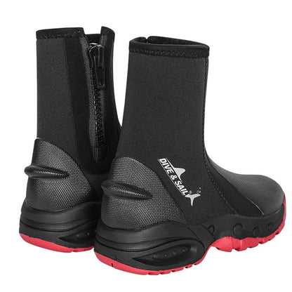 High Top 5mm Neoprene Diving Boots Non-slip Shoes Surf Diving Marine Equipment