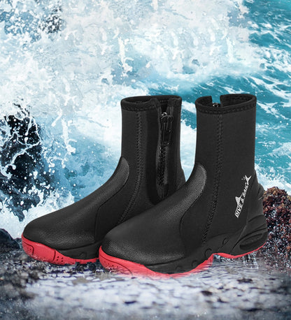 High Top 5mm Neoprene Diving Boots Non-slip Shoes Surf Diving Marine Equipment