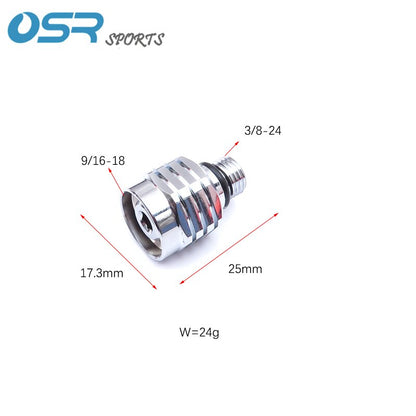 Dive Connection Adapter Male 3/8-24 To Female 9/16-18 To Regulator Adapter