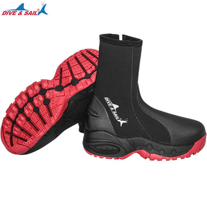 High Top 5mm Neoprene Diving Boots Non-slip Shoes Surf Diving Marine Equipment