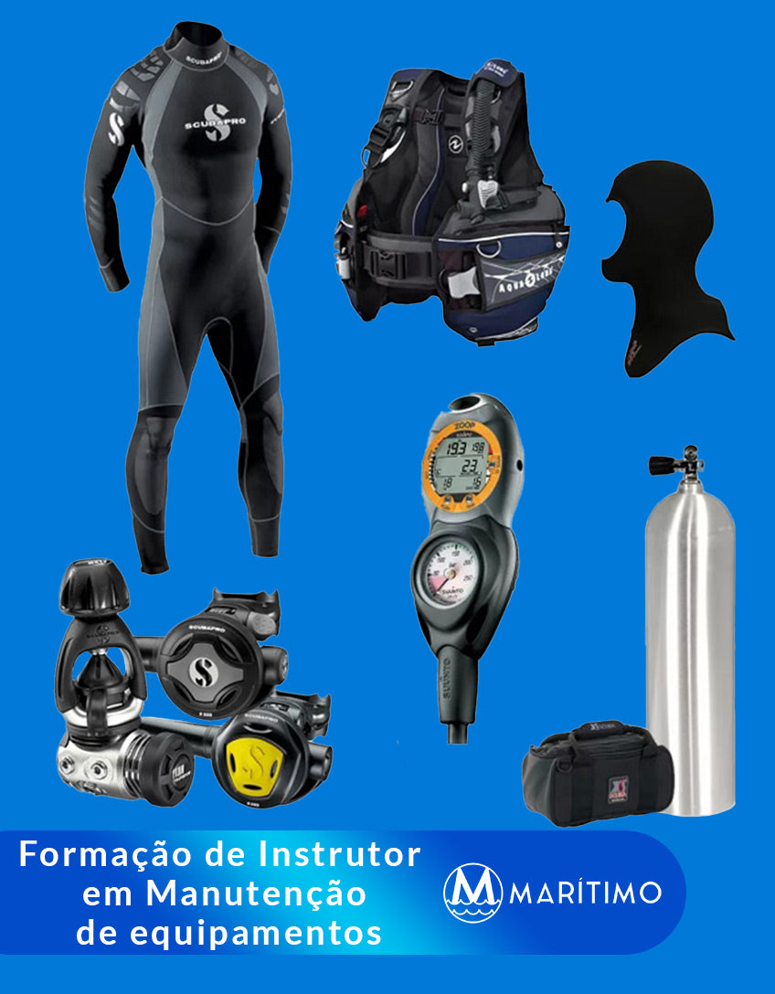 Curso de Formação de Instrutores Manutenção de equipamentos de mergulho